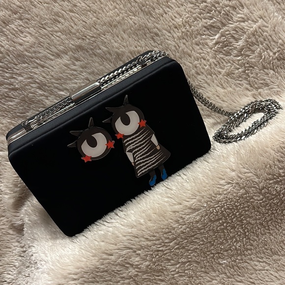 ZARA Badges Miniaudrie Clutch Crossbody - Picture 2 of 13